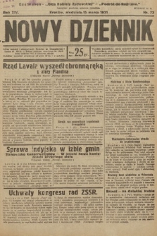 Nowy Dziennik. 1931, nr 73