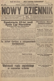Nowy Dziennik. 1931, nr 263